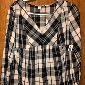 Plaid blouse